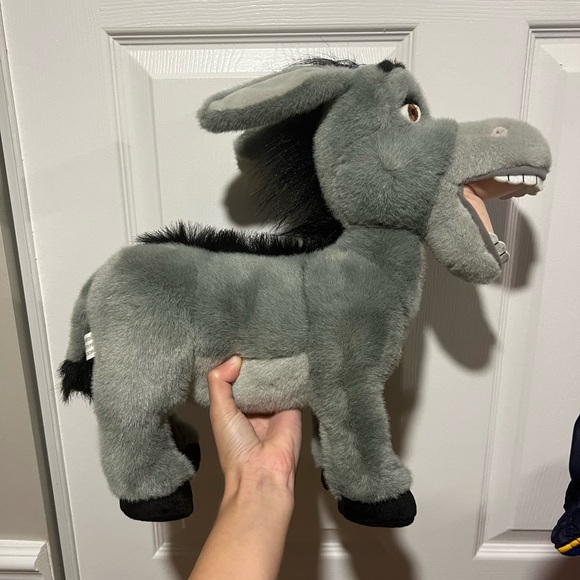 2003 Donkey Plush Universal Studios SHREK 4-D Grey DONKEY Dreamworks Rare - Picture 3 of 8
